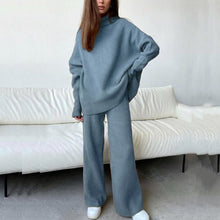 Lade das Bild in den Galerie-Viewer, WOLF Rollkragenpullover Winter Top &amp; weite Hose
