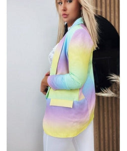 WOLF Langärmelige Tie-Dye-Blazer