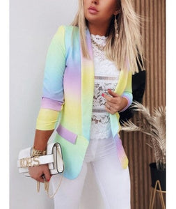 WOLF Langärmelige Tie-Dye-Blazer