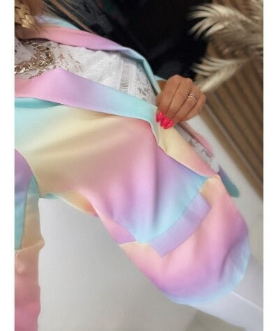 WOLF Langärmelige Tie-Dye-Blazer