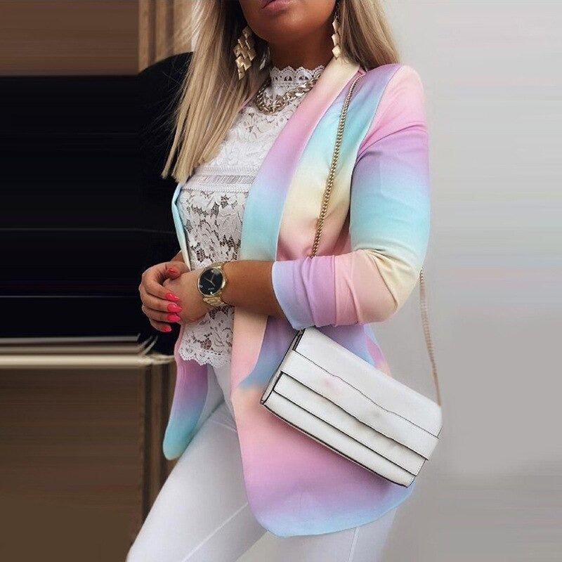 WOLF Langärmelige Tie-Dye-Blazer